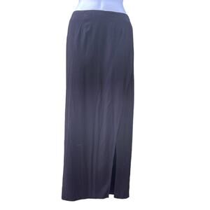 TOBI Black High Waist Maxi Skirt with front slit